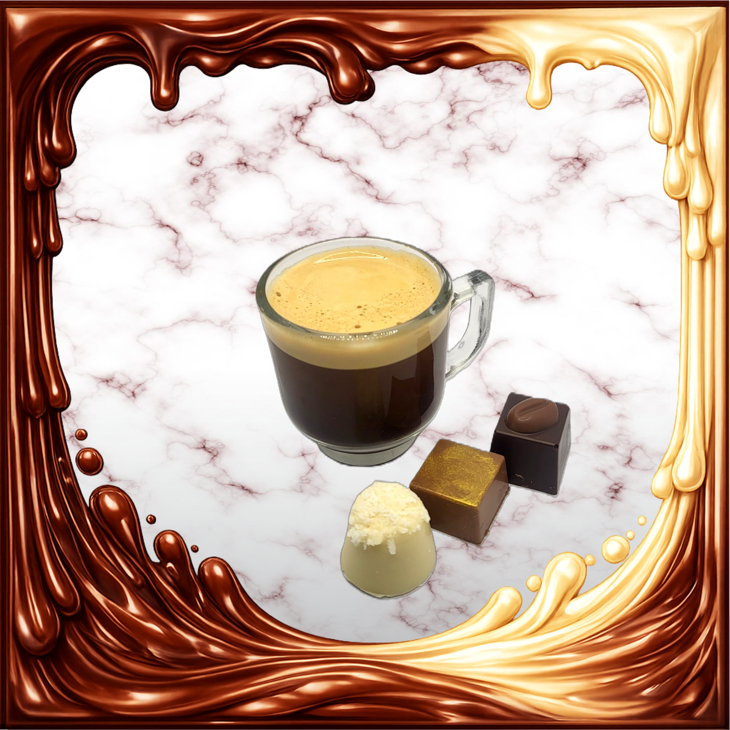 3 Pralinen mit Doppeltem Espresso