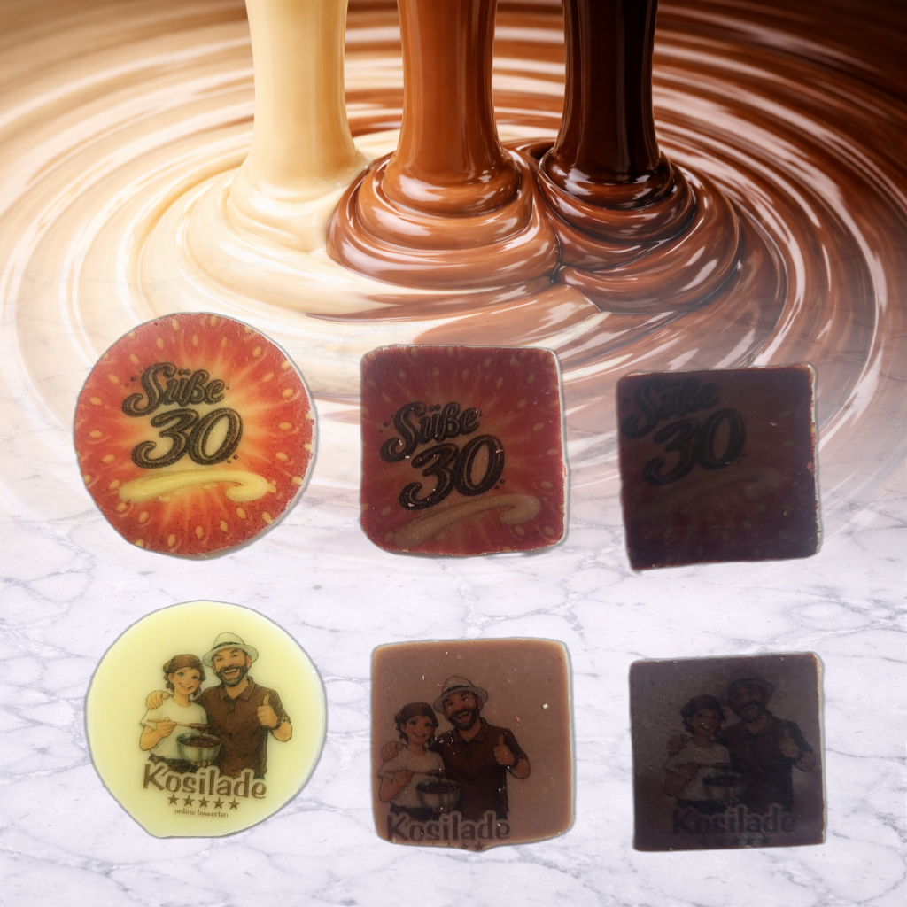 30 Personalisierte Schokoaufleger