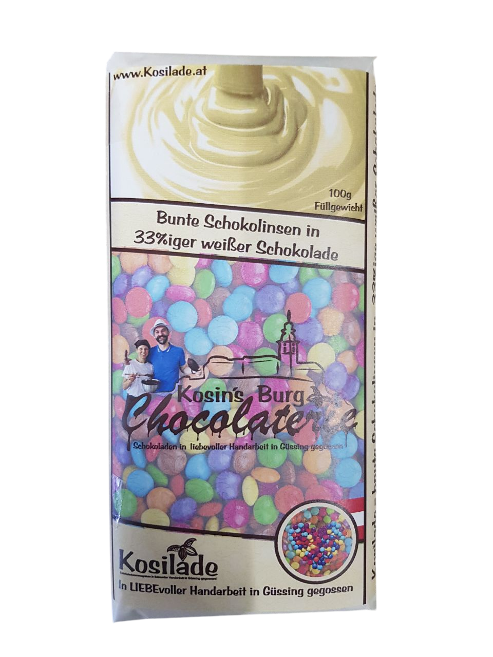 Bunte Schokolinsen