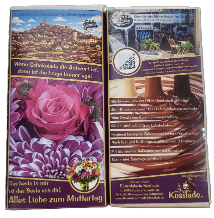Muttertags Schleife mit Kaffee Gutschein