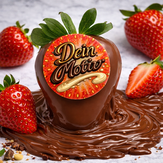 Personalisierte Schoko Erdbeeren