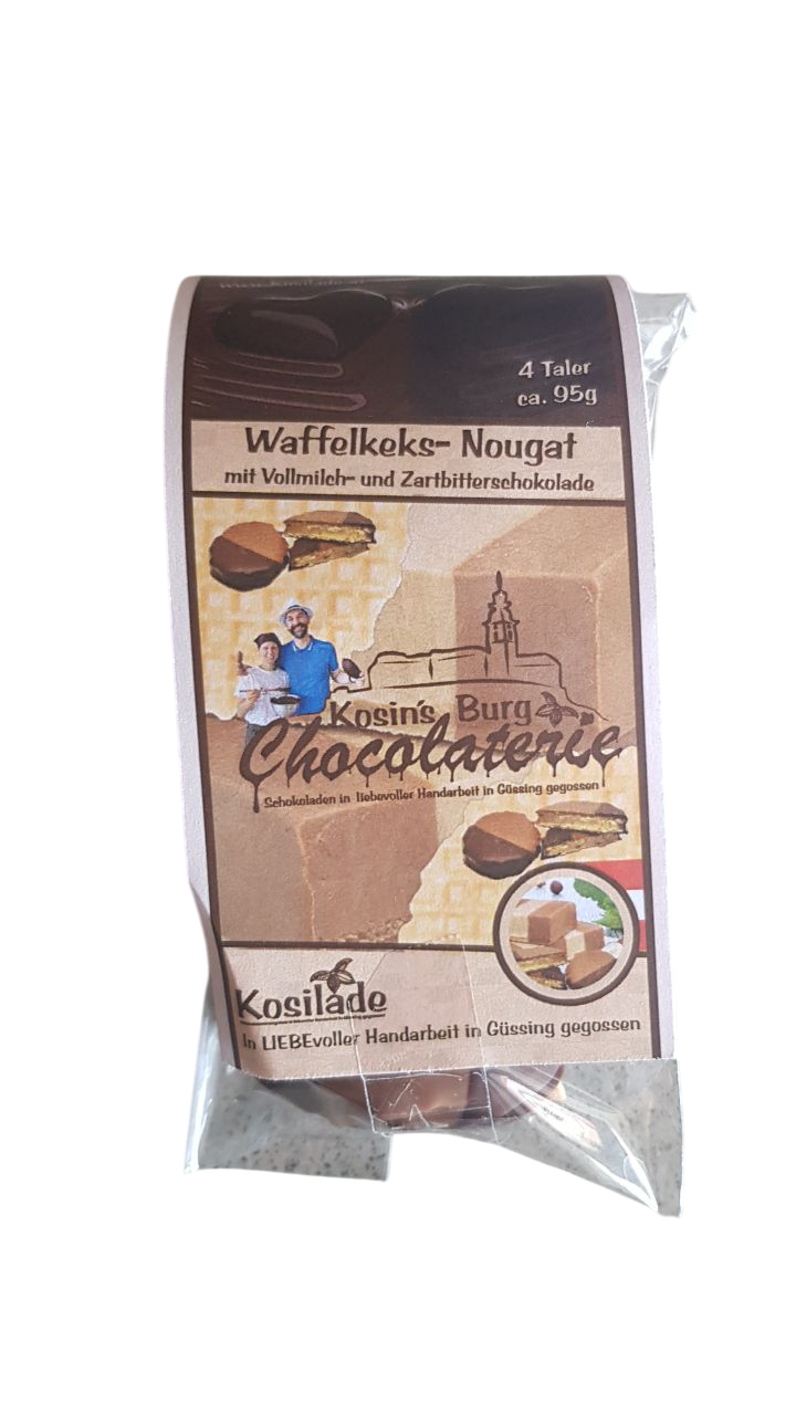Schoko-Waffelkeks mit Nougatcreme • Cracker