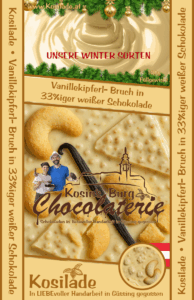 Vanillekipferl • Weiße Schokolade • Ganze Tafel