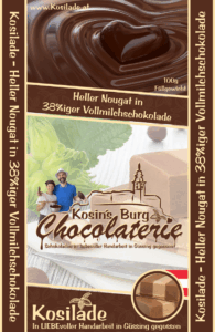 Heller Nougat in Nougat Vollmilchschokolade • Ganze Tafel