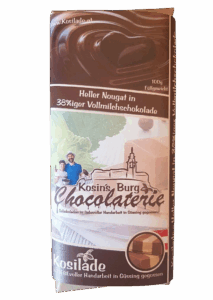 Heller Nougat in Nougat Vollmilchschokolade • Ganze Tafel